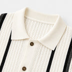 Hartley Men's Knit Button-Up Polo