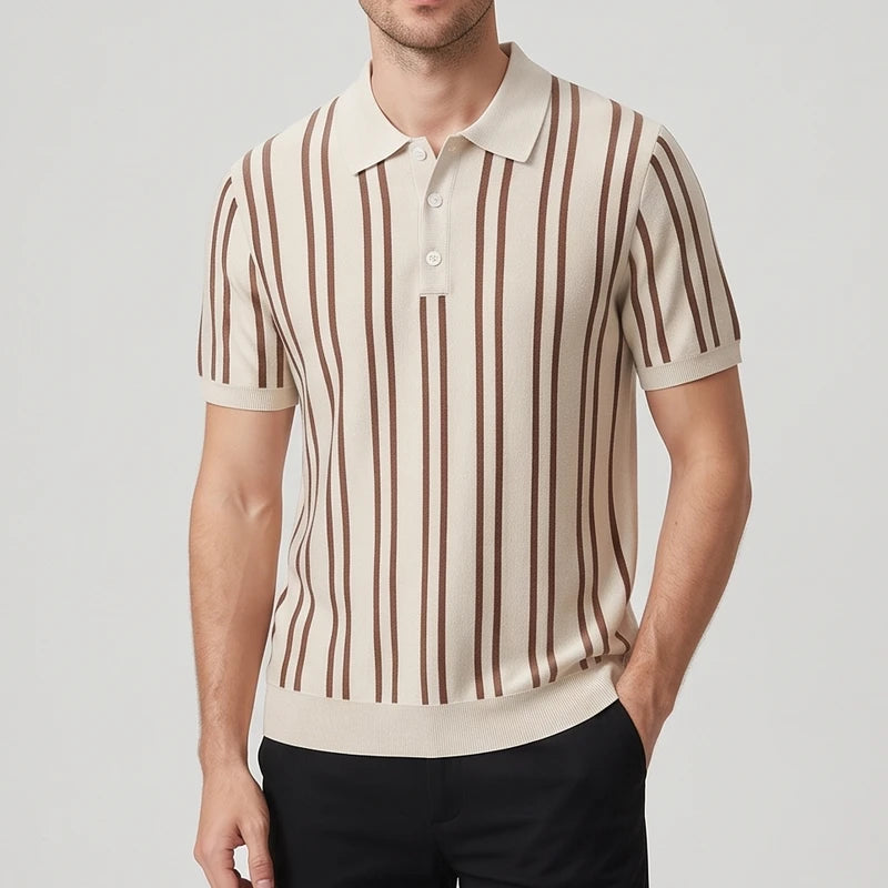 Beige shirt on an off-gray studio background - 2
