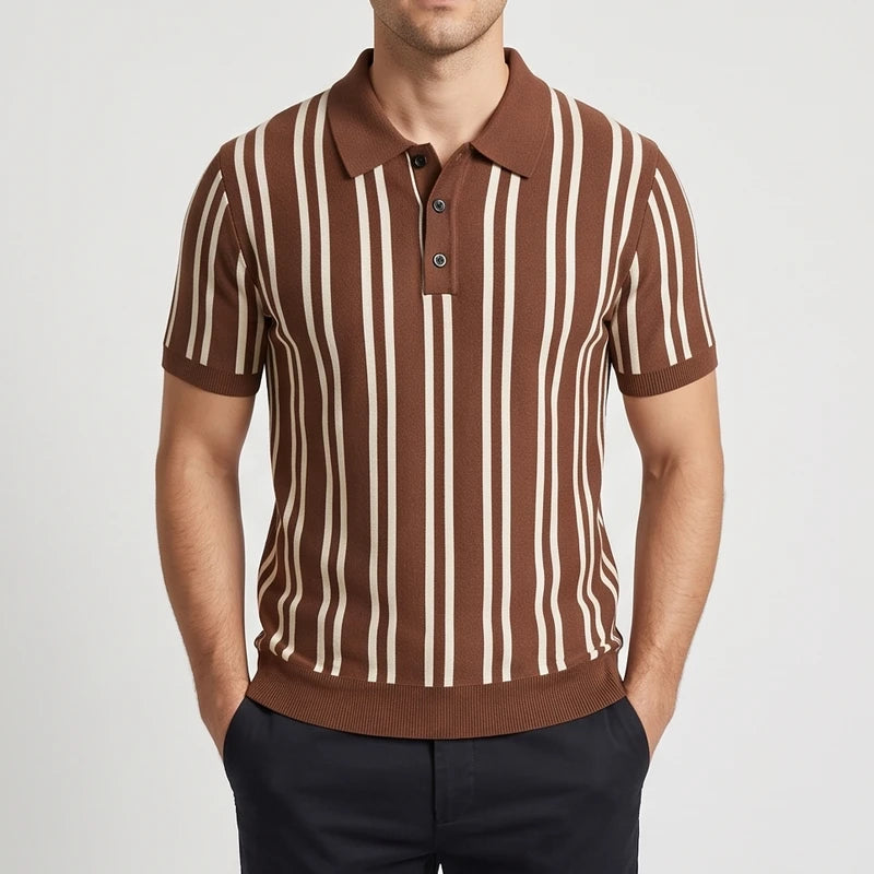 Khaki shirt on an off-gray studio background