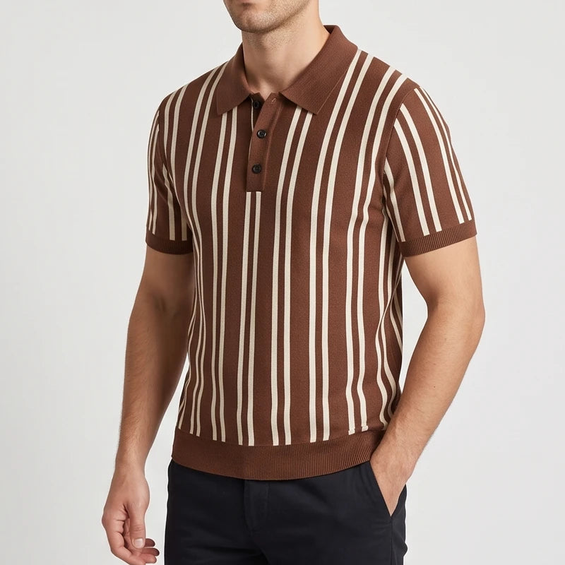 Khaki shirt on an off-gray studio background - 2