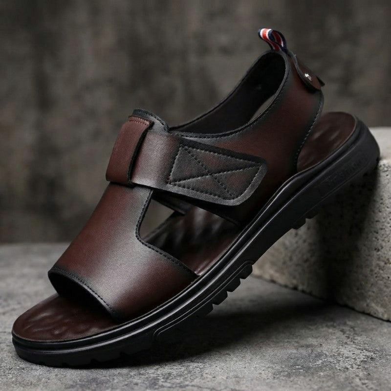 Corbin Men's Leather Fisherman Sandals