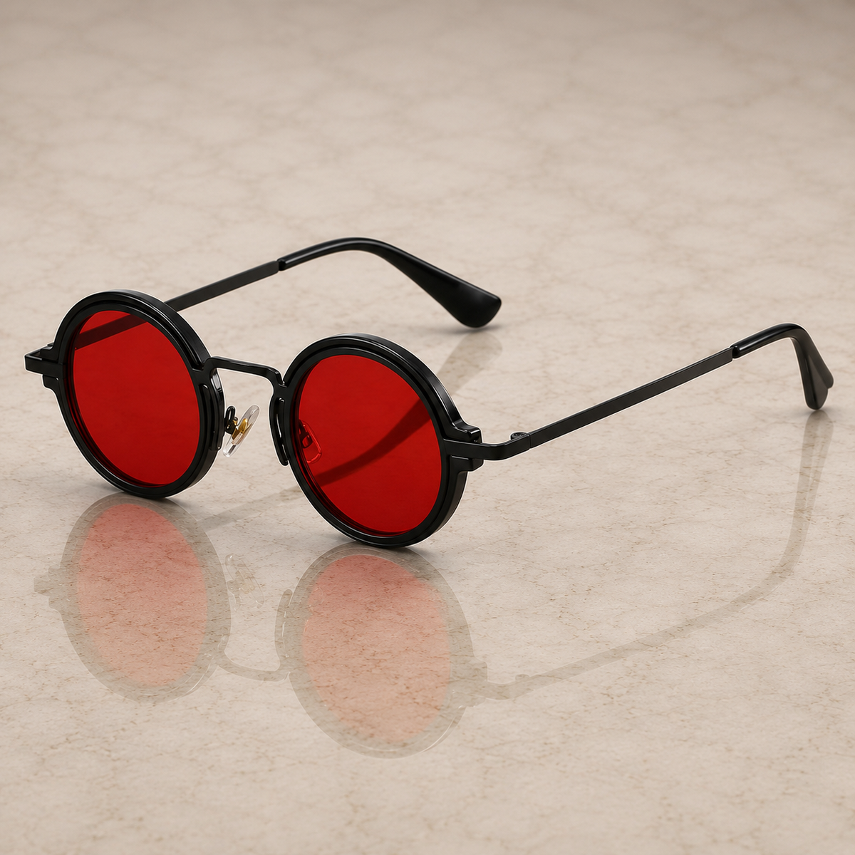 Lysander Gradient Round Sunglasses