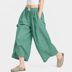 Brenna Women's Gingham Wide Leg Pants