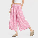Brenna Women's Gingham Wide Leg Pants